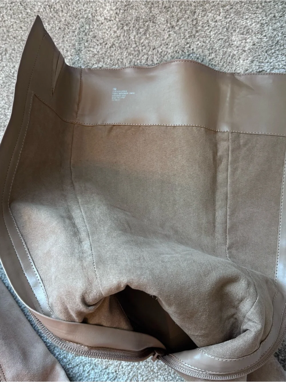 Alex Marie prizelle Tall Suede Boots in light brown tan piazza taupe 7 EUC
